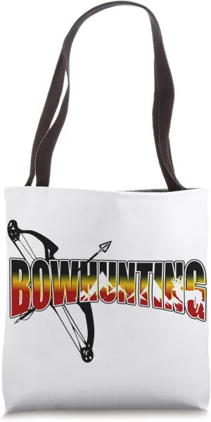 Bow Hunting Deer and Outdoors Compound Bow Archery Gift Tote Bag