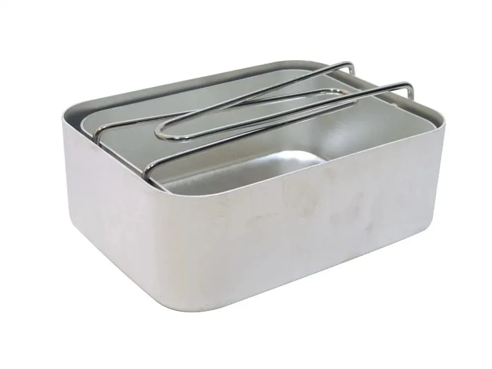 British Army Folding Mess Tin Kit with handles
