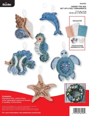 Bucilla 86958E FELT ORNAMENTS KIT UNDER SEA