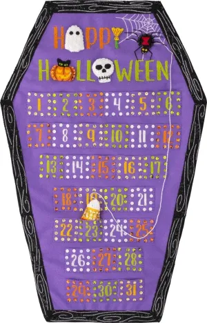 Bucilla, Halloween Countdown, Felt Applique Wall Hanging Kit, Perfect for DIY Arts and Crafts, 89728E