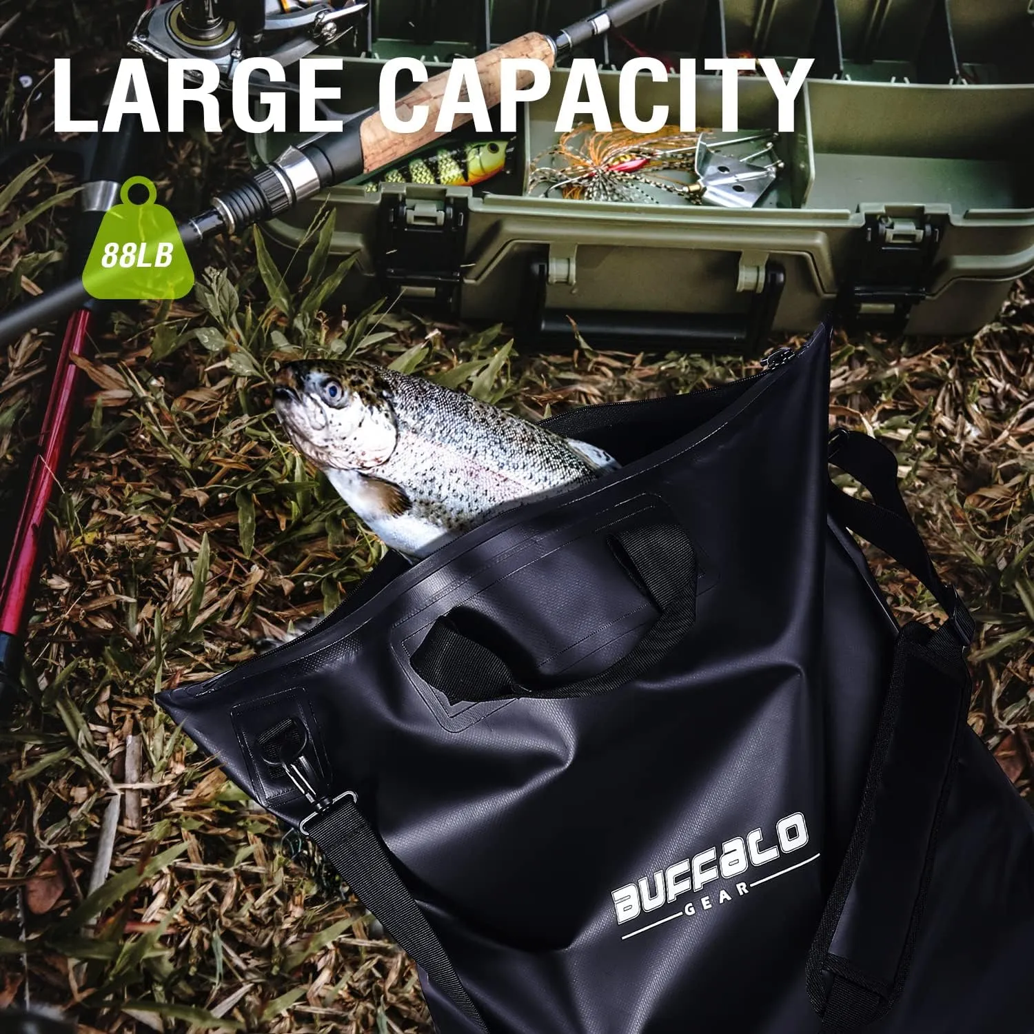Buffalo Gear Fish Bag with Airtight Waterproof Zipper