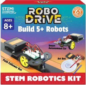 Butterfly Edufields 5in1 STEM Robotics kit | Robot Toys for Kids Ages 8 9 10 11 12 Years Old Boys Girls | Electronics Sensor Modules | No Coding Required | Birthday Gift for Kids Ages 8 