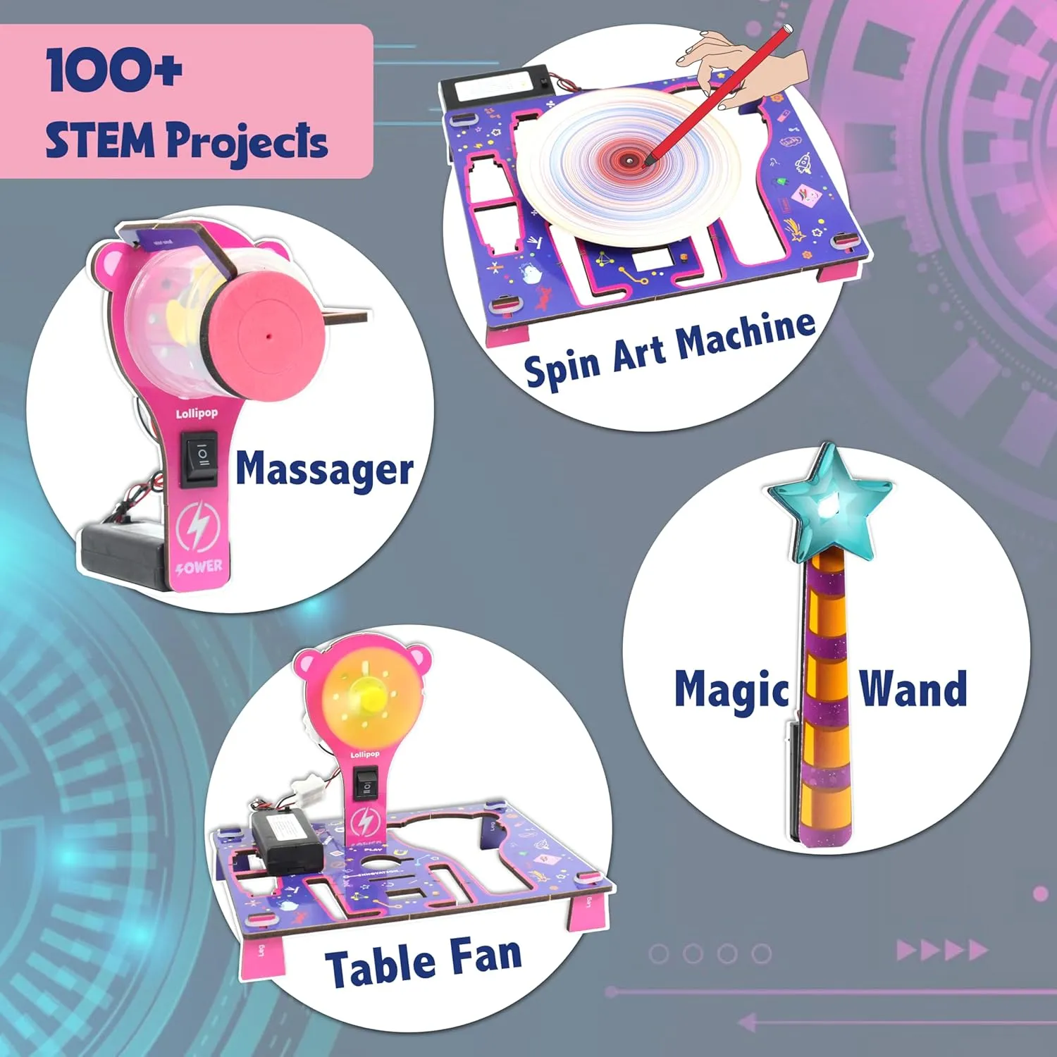 ButterflyEdufields 100  STEM Projects | Girls Mini Engineering Kit for Ages 8 10 12 15 Years | Ultimate DIY Science Experiments for Kids | Educational Engineering Toys Best Birthday Gift idea