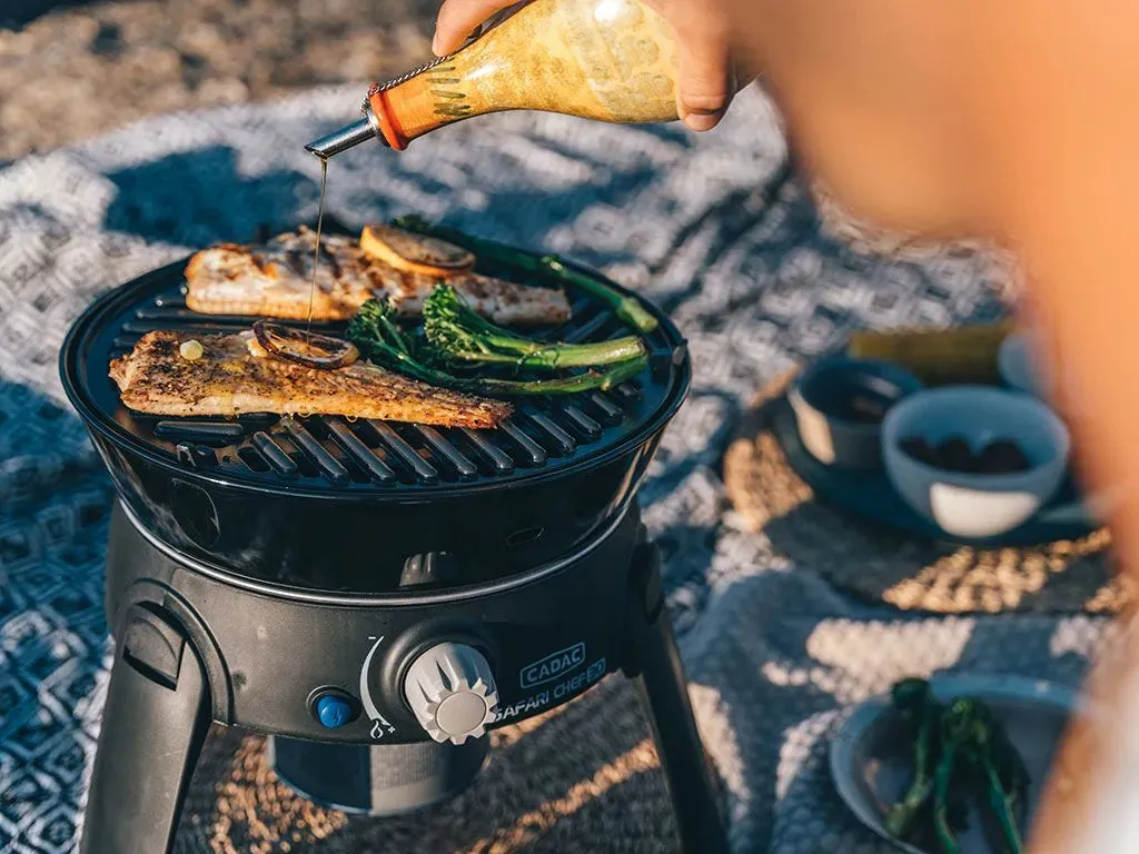 Cadac Safari Chef 30 HP/ Portable 5 Piece/ Gas Barbeque/ Camp Cooker