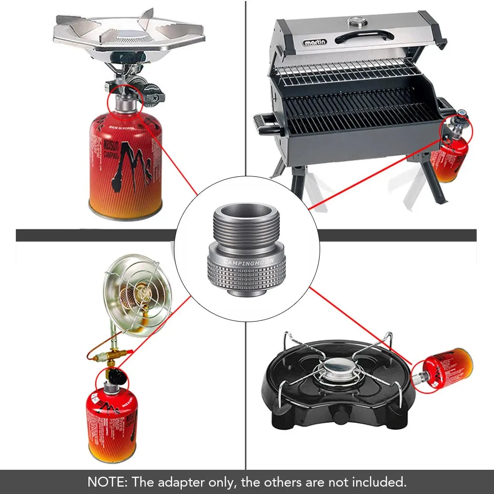 Camping Gas Stove Adapter - Propane Gas Tank Converter for Outdoor Cooking