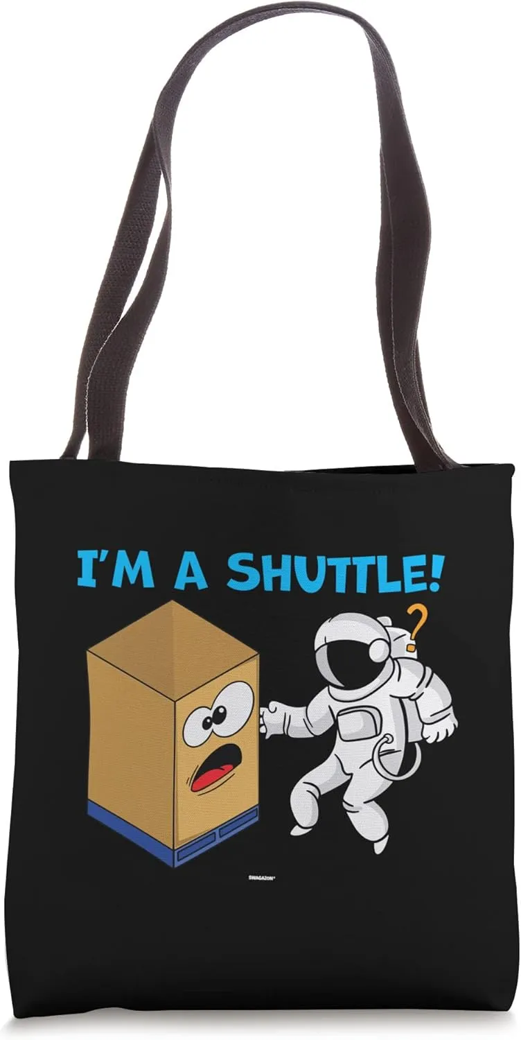 Cardboard Bin Coworker Swagazon Associate I'm A Shuttle Tote Bag