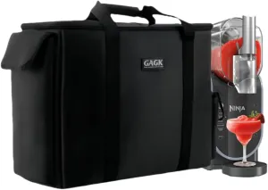 Carrying Bag for Ninja SLUSHi Slushie FS301&FS300 Machine, Black Portable Outdoor Frozen Drink Maker Travel Bag Case Front-Opening Design Slushie Machine Bag