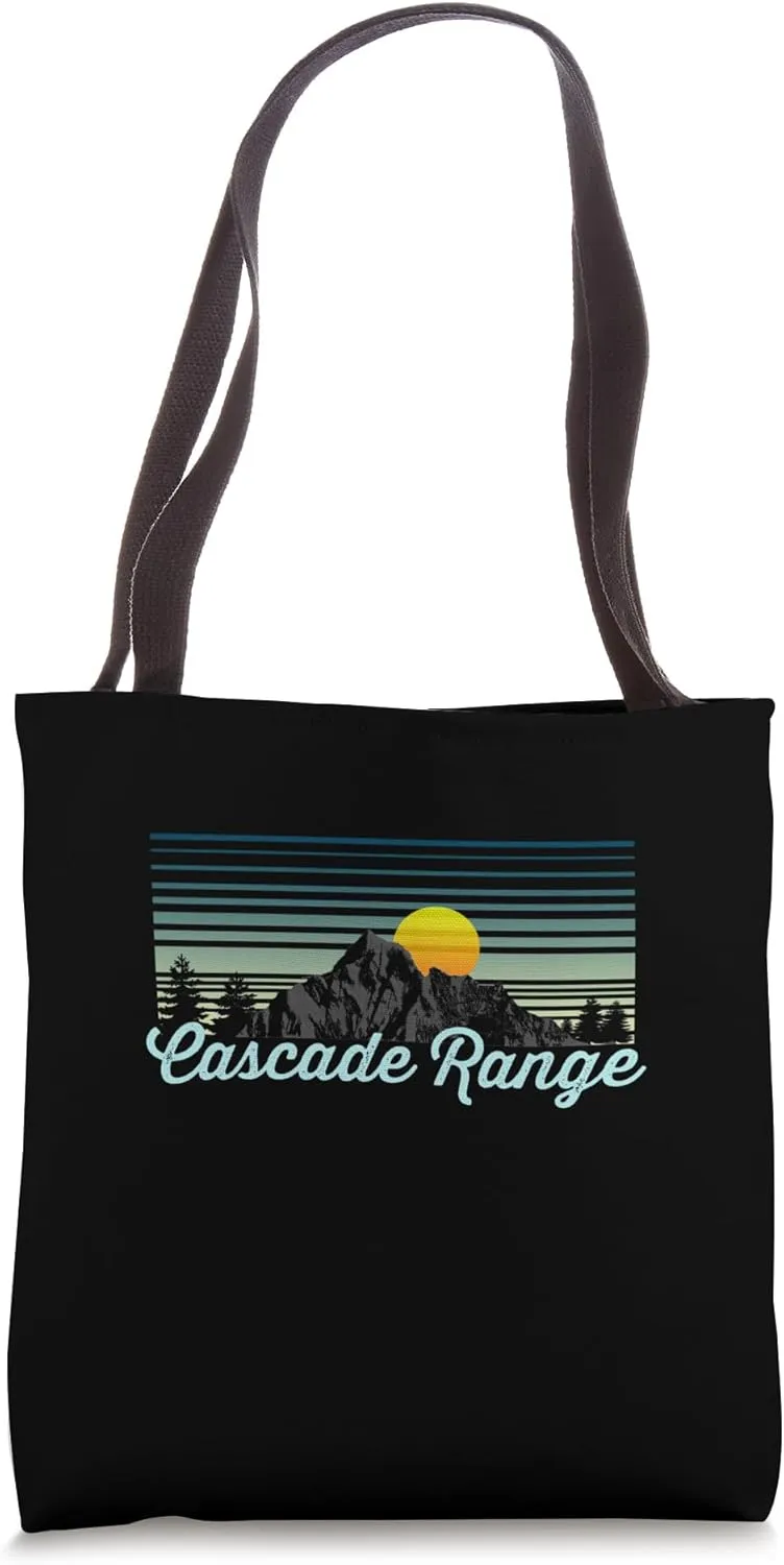 Cascade Range Retro Clothes & Gear - Cascade Range Souvenir Tote Bag