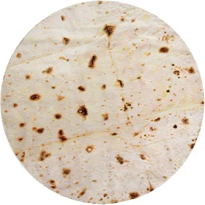 CASOFU Burritos Tortilla Throw Blanket, Double Sided Giant Flour Novelty Blankets for Your Family, 285 GSM Soft and Comfortable Flannel Taco Blanket.(Beige, 71 inches)