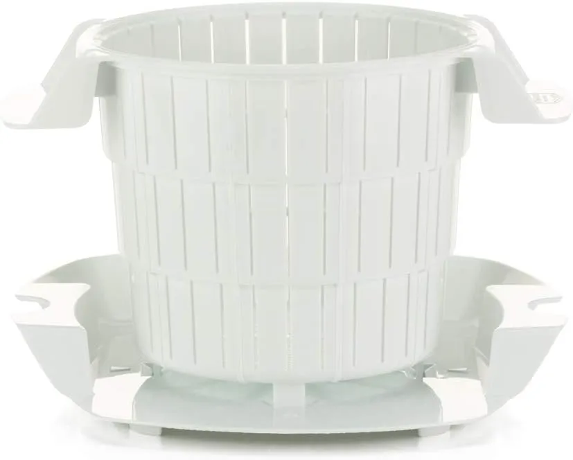 Cheesemaker • Make Fresh Cream Cheese & Other Cheese at Home • Cheese Maker • DIY Cheese Mold Press • At Home Cheese Maker • Cheese Making Set with Drip Tray (White)