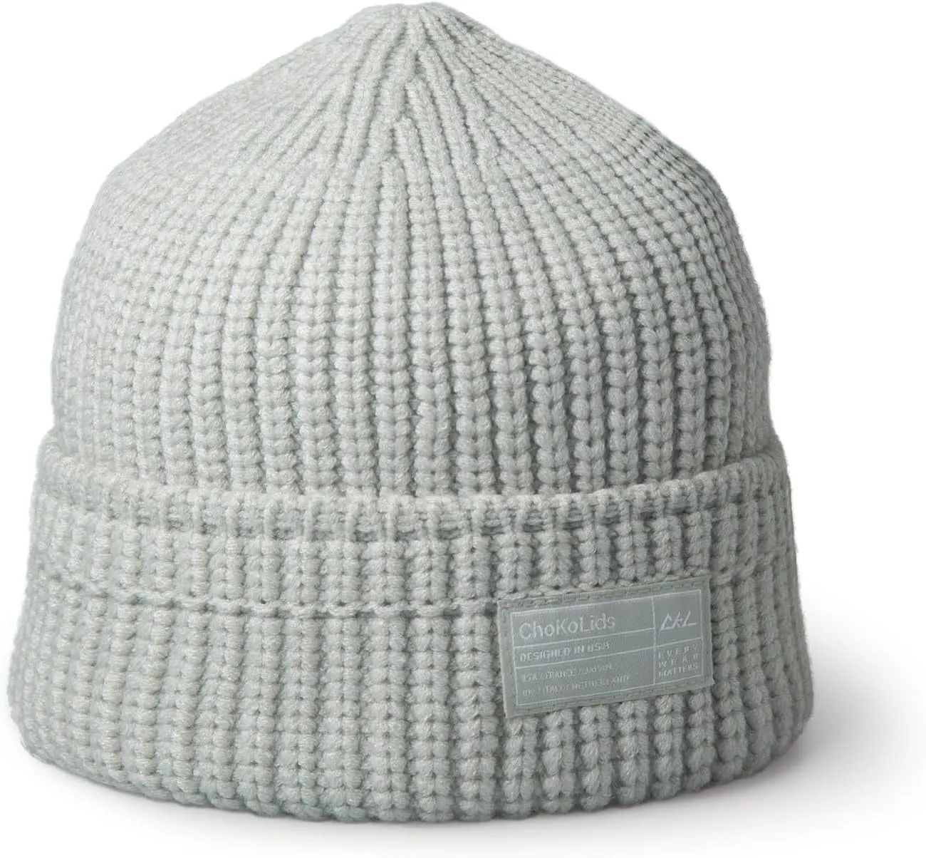 CHOK.LIDS Chunky Trawler Beanie Everyday Watch Hat Roll up Edge Skullcap Waffle Cuff Fisherman Beanie for Men Women