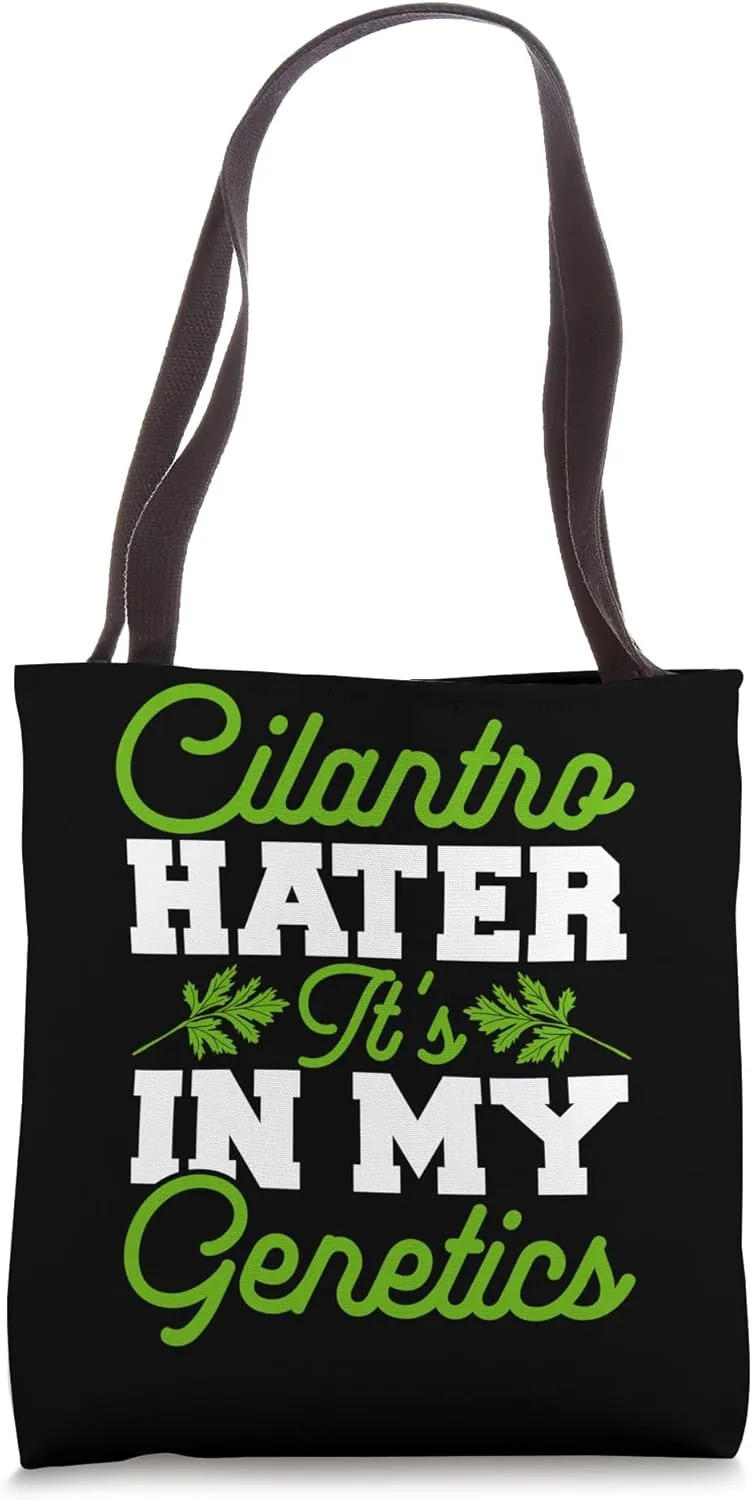 Cilantro Hater Club Coriander Hater Gear Anti Cilantro Tote Bag