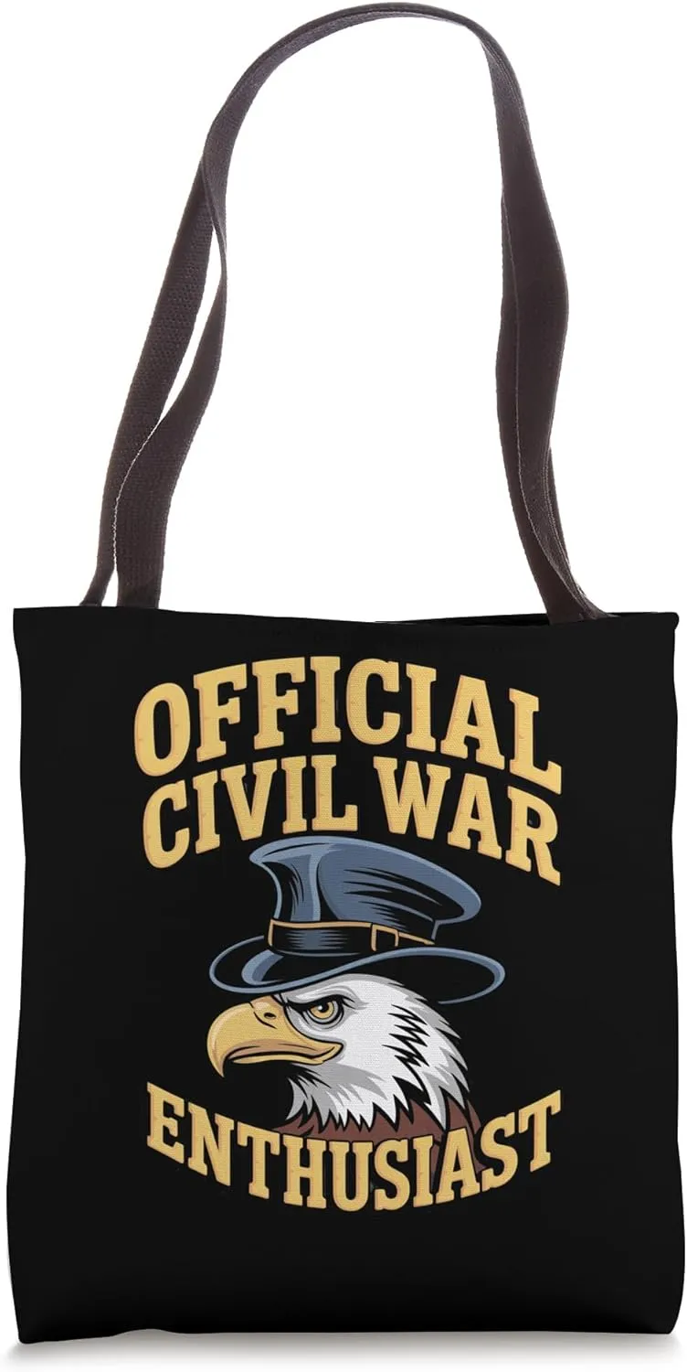 Civil War Enthusiast Design for Reenactment Enthusiasts Tote Bag