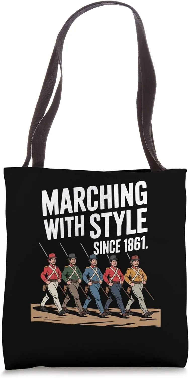 Civil War Reenactment Uniform Style Since 1861 Tote Bag