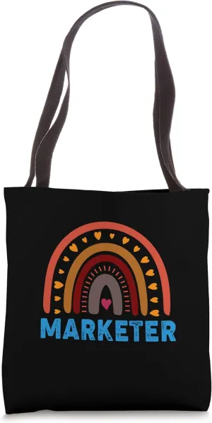 Classic Marketer / Marketing Lovers. Colorful Rainbow Tote Bag