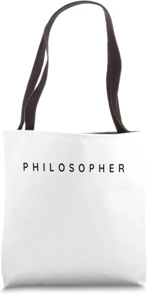 Classic Philosophers / Philosophy Students Modern Font Tote Bag