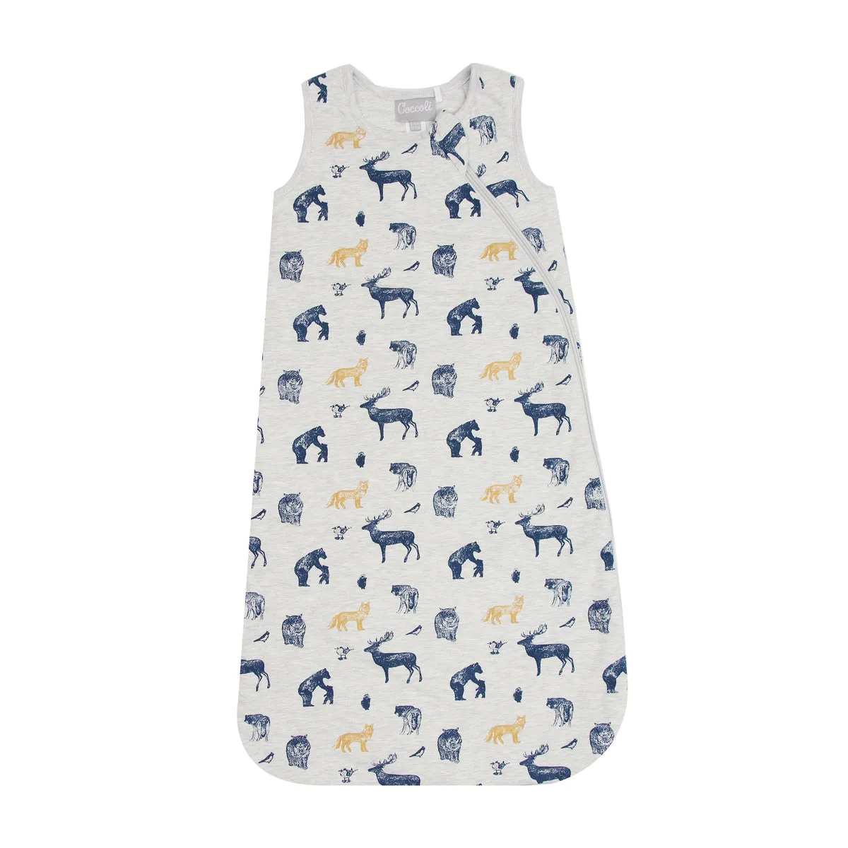 Coccoli Modal Sleepsack Forest Friends Print: Size NB to 18M