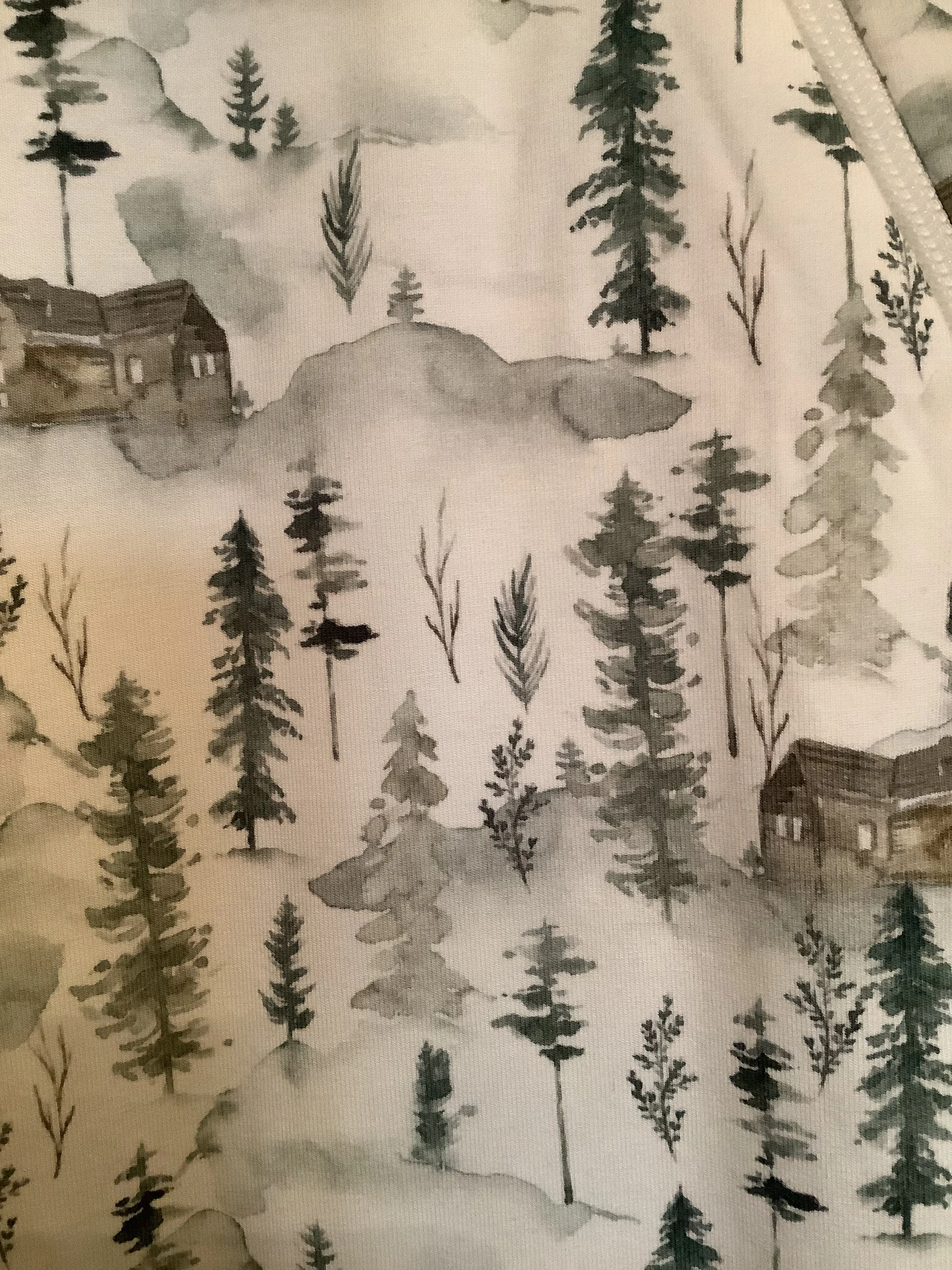 Coccoli Modal Sleepsack in Watercolor Forest Print: Size NB to 18/36M