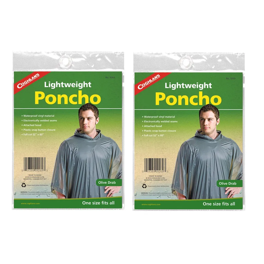 Coghlan's Lightweight Poncho (Set of 2)