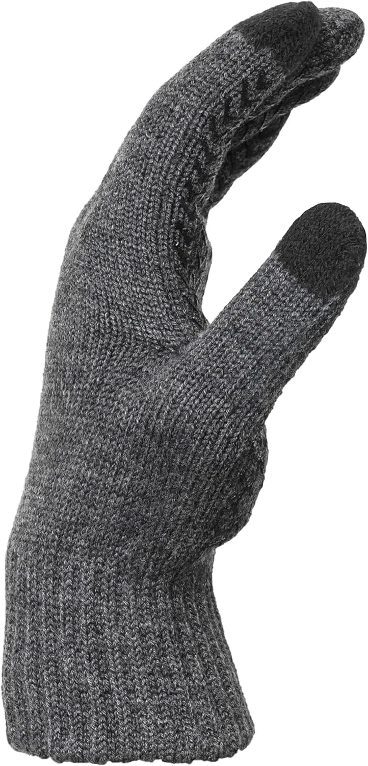 Cole Haan Knit Winter Gloves for Men, Touchscreen Thumb and Index Finger, Warm Functional Gloves with Non-Slip Grip