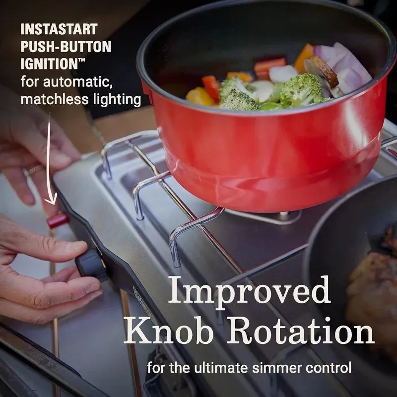 Coleman Triton  2-Burner Propane Camping Stove with InstaStart Ignition