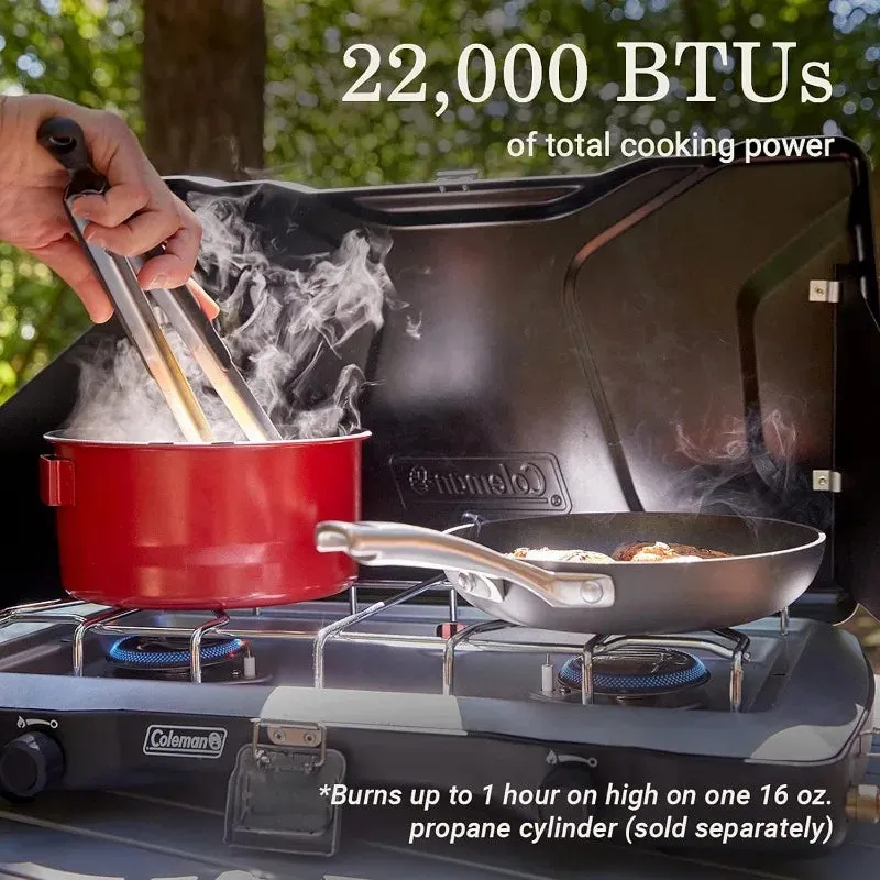 Coleman Triton  2-Burner Propane Camping Stove with InstaStart Ignition