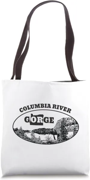Columbia River Gorge Oregon Outdoor Adventure Hiker Gear PNW Tote Bag