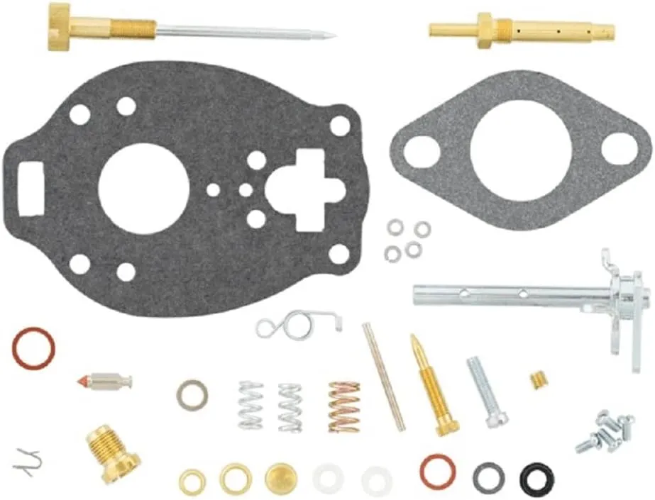 Complete Carburetor Kit for Massey-Harris Tractor 50 For Marvel Schebler #TSX605, TSX683, TSX882 Includes: Basic Kit, plus Fuel & Air Adjusting Screws & Jets (when available)
