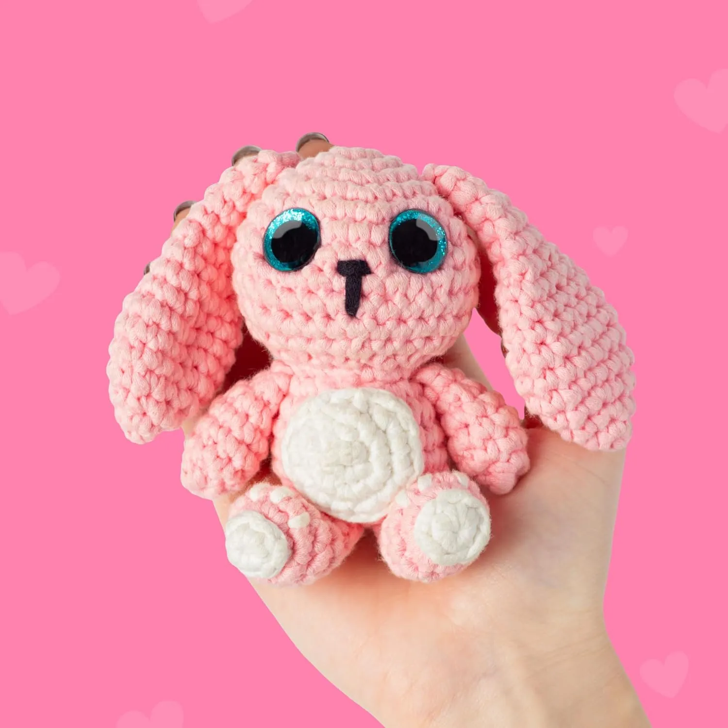 Cookie Box Crochet Kit for Beginners - Learn to Craft Amigurumi Stuffed Animals - Knitting Gift for Kids (13 ) and Adults - Beginner-Friendly Yarn - Stitch-by-Stitch Video Tutorial - Bunny Lola