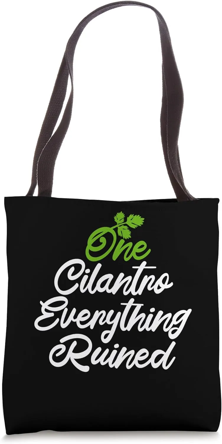 Coriander Hater Club Cilantro Hater Gear Anti Cilantro Tote Bag