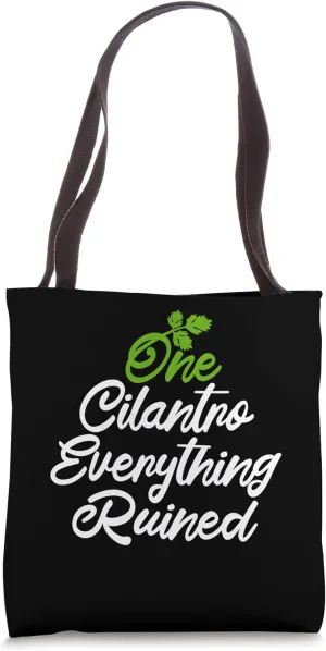Coriander Hater Club Cilantro Hater Gear Anti Cilantro Tote Bag