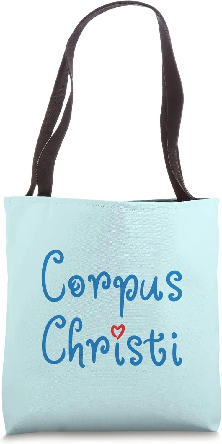 Corpus Christi Texas Typographic Design Tote Bag