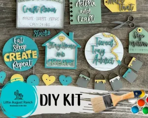 Craft Crafting Tiered Tray DIY Kit - Crafter Tiered Tray