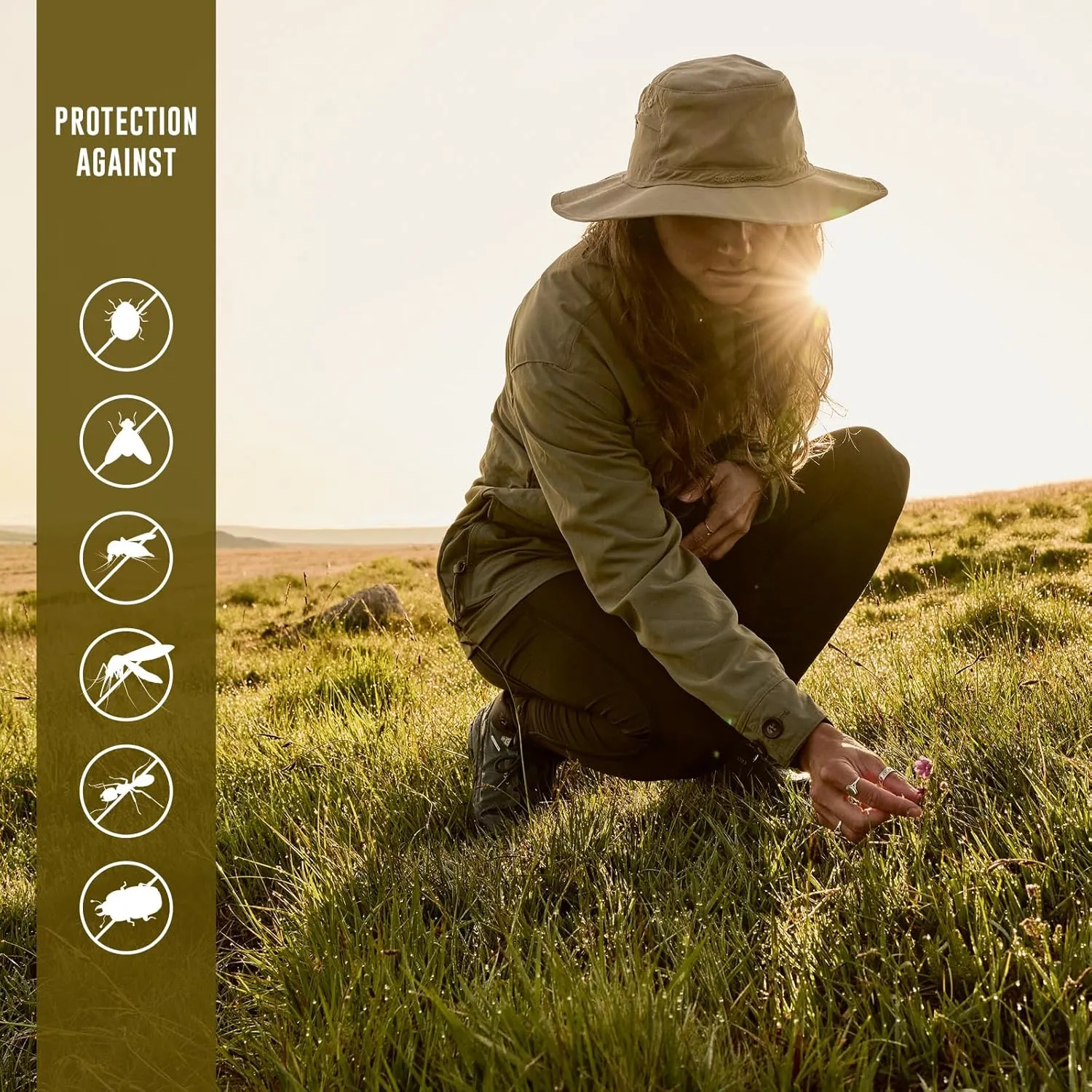Craghoppers Insect Shield Ultimate Hat for Travel, Hiking, Gardening and Outdoors