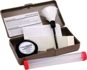 Crime Scene Basic Latent Fingerprint Kit, Bichromatic Grey Powder