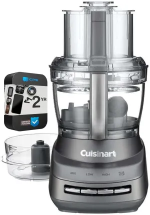 Cuisinart CFP-260GMPCFR Core Custom 13-Cup Food Processor Stainless Steel (Renewed) Bundle with 2 YR CPS Enhanced Protection Pack