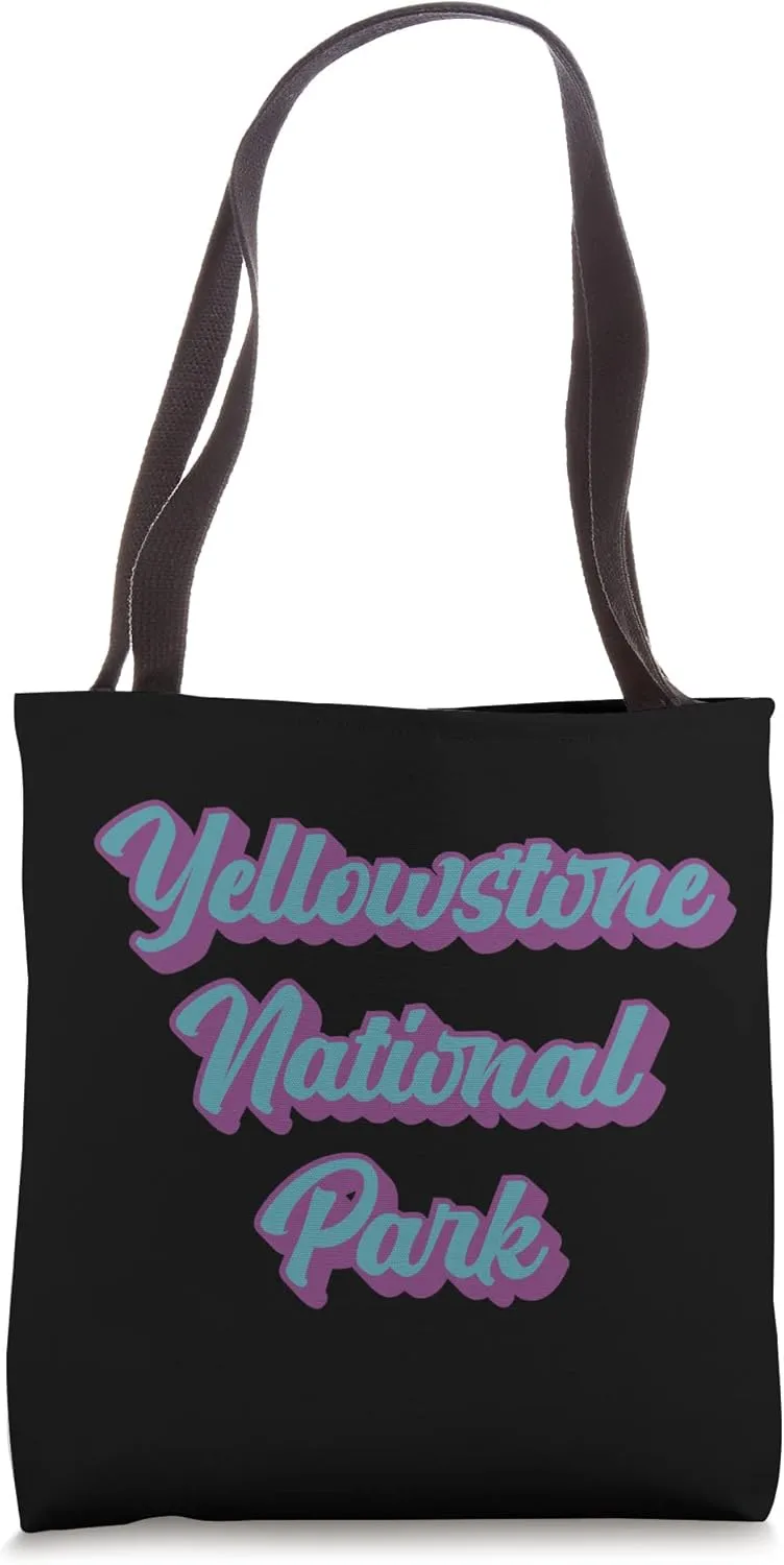 Cute Matching Yellowstone National Park Family Travel Design Tote Bag