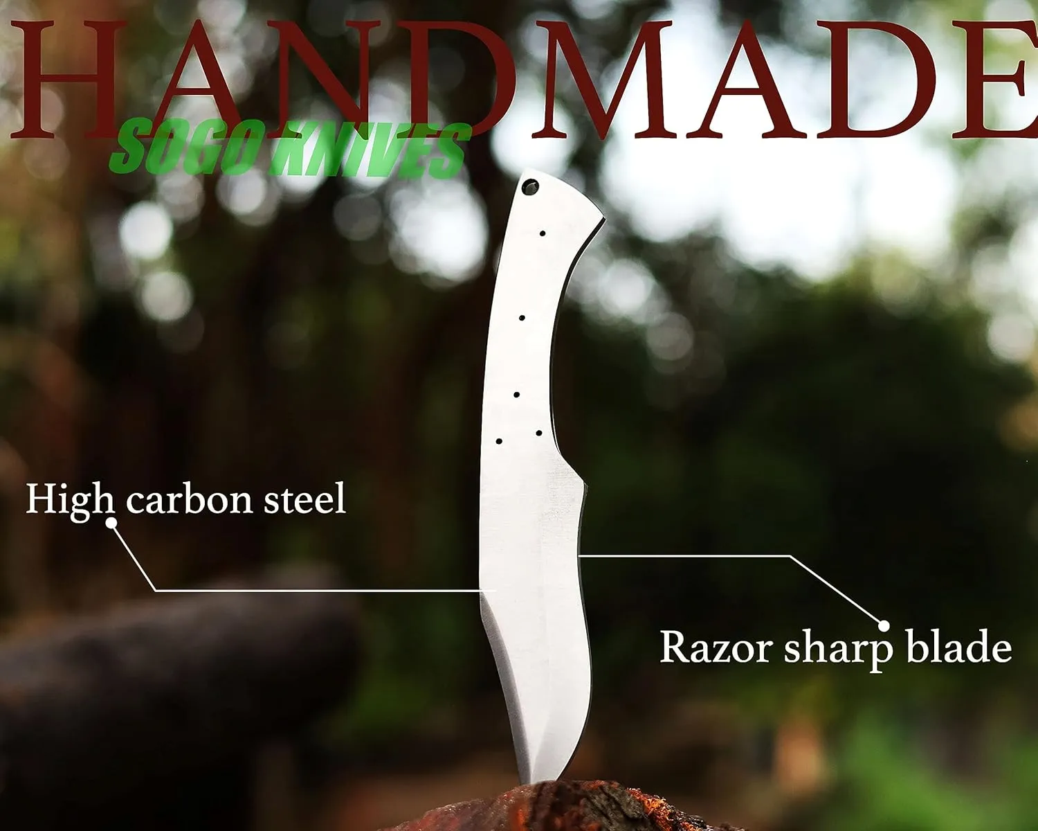 Damascus Knife Making Kit DIY Handmade Knife Kit Includes Knife Blank Knife Steel Blade, Pins, Knife with Sheath, Handle Scales for Knife Making Supplies, Knife Steel (STEEL BLANK)