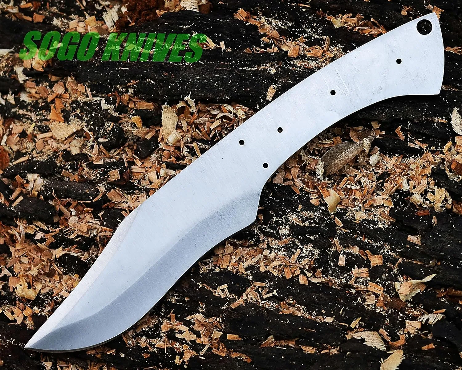 Damascus Knife Making Kit DIY Handmade Knife Kit Includes Knife Blank Knife Steel Blade, Pins, Knife with Sheath, Handle Scales for Knife Making Supplies, Knife Steel (STEEL BLANK)