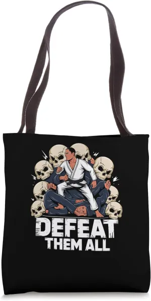 Defeat Them All - Brazilian Jiu Jitsu and Grappling Tote Bag