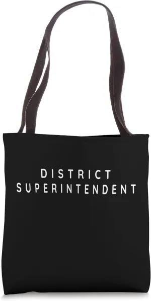 District Superintendent / Protestants Minimalist Font Design Tote Bag