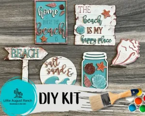 DIY Beach Tiered Tray - Beach Tier Tray