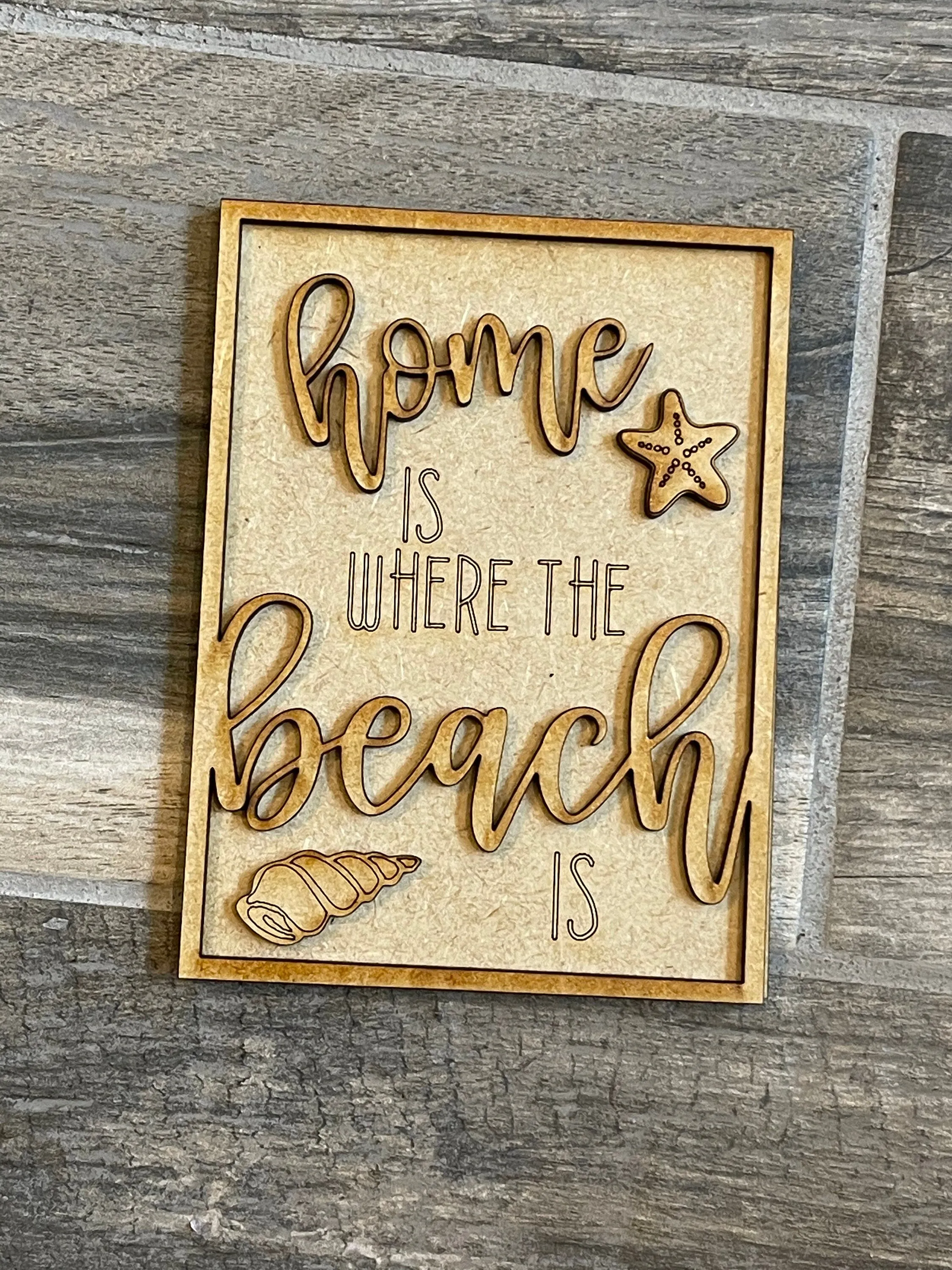 DIY Beach Tiered Tray - Beach Tier Tray
