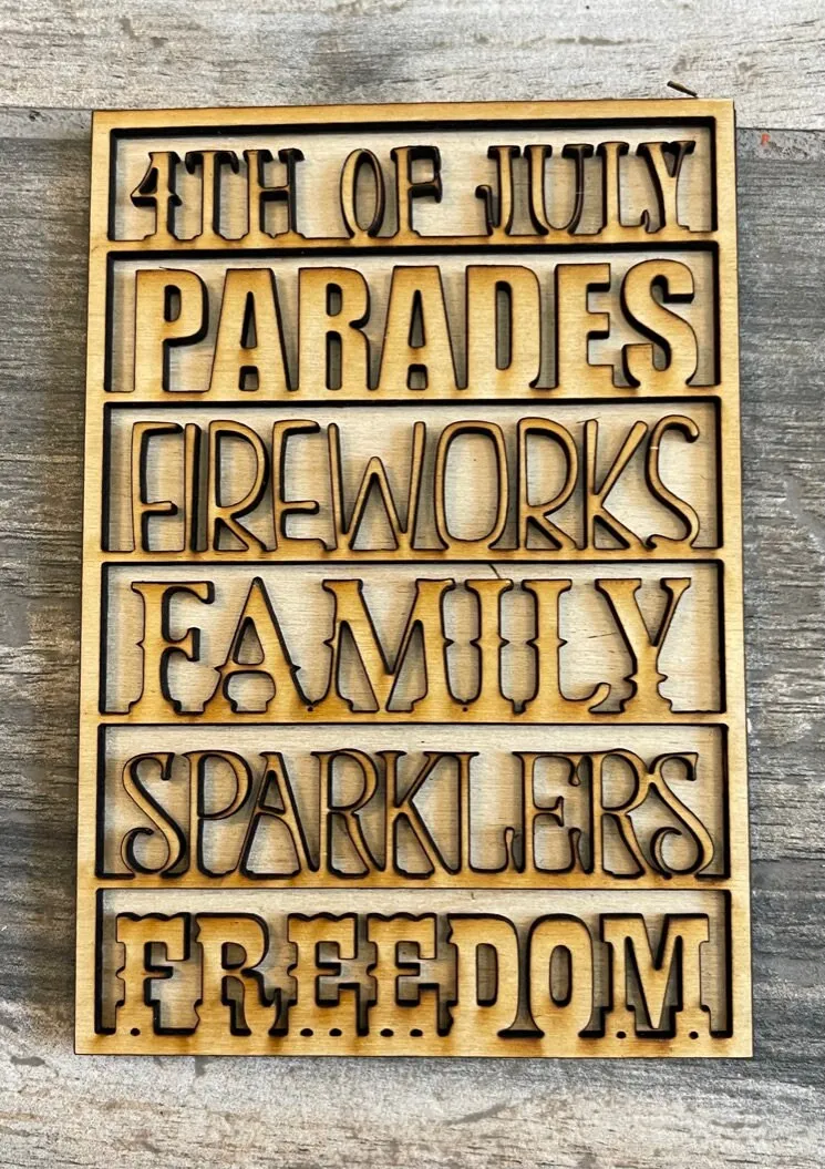 DIY Tiered Tray 4th of July - Patriotic