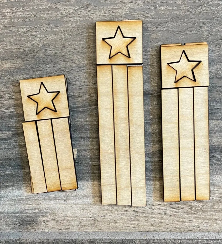 DIY Tiered Tray 4th of July - Patriotic