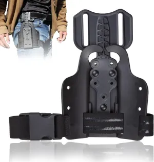 Drop Flex Adapter with Drop Leg Platform Attachment, Single Strap Leg Shroud for Gun Holsters & Qls Quick Locking System Kit