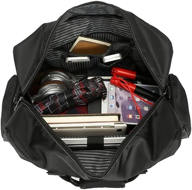 Duffle Bag Men's Handbag Leisure Short Trip Bag Storage Bag for Travel, Workout