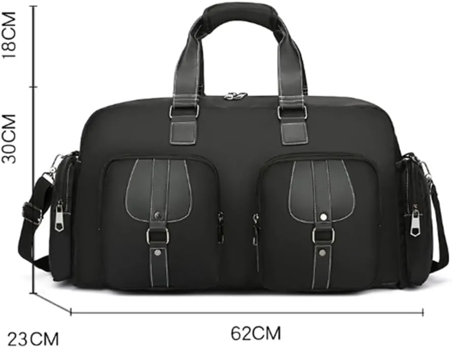 Duffle Bag Men's Handbag Leisure Short Trip Bag Storage Bag for Travel, Workout