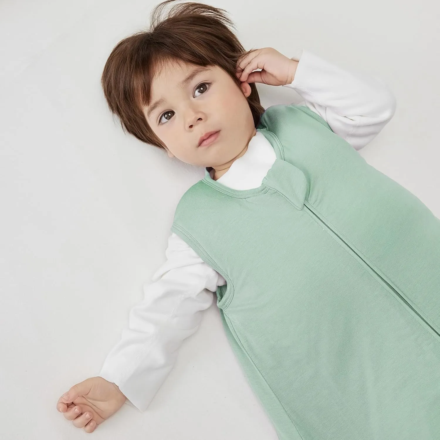 Duomiaomiao Rayon Made from Bamboo Baby Sleep Sack 1.0 TOG, Buttery Soft Wearable blanket Baby, Baby Sleeping bag for Babies
