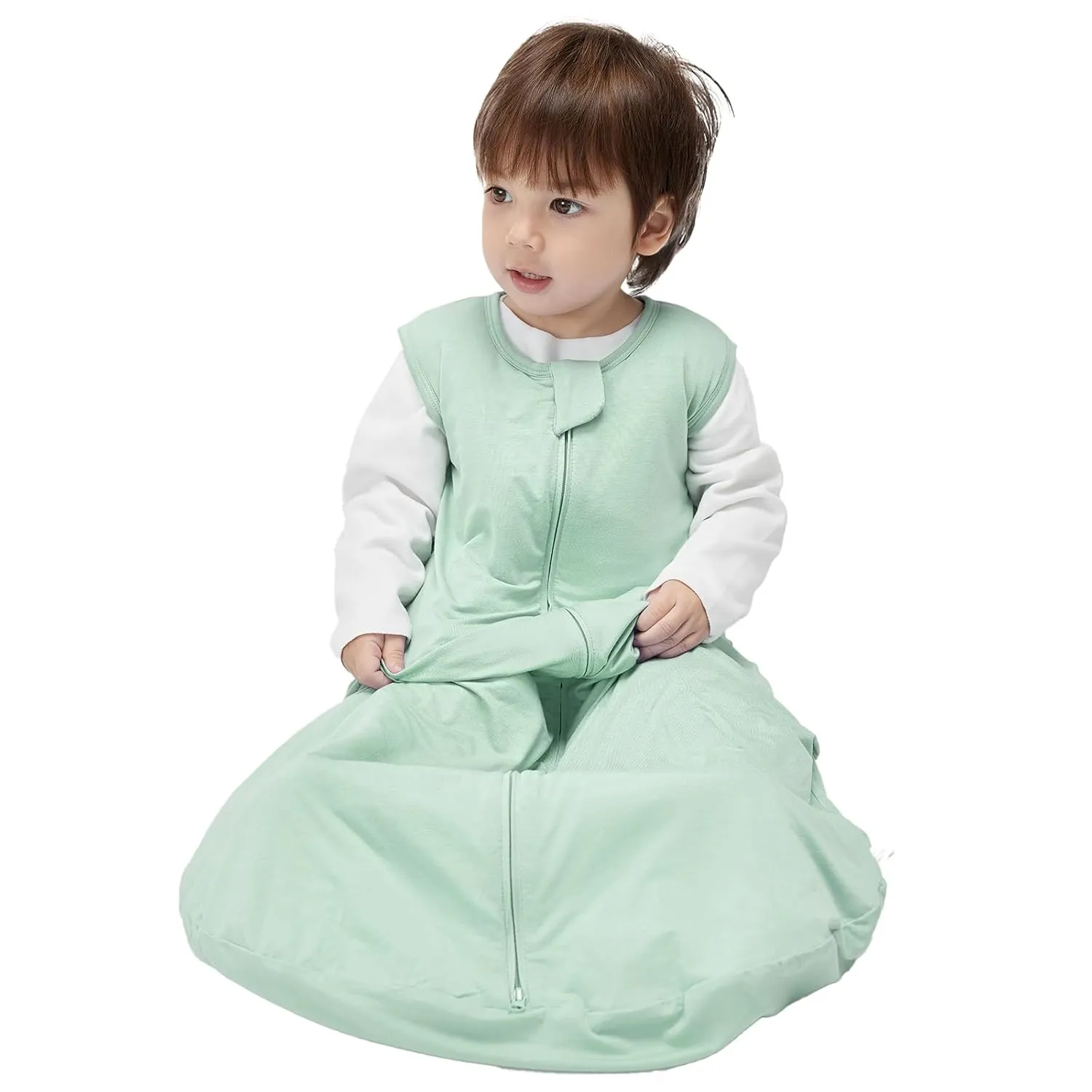Duomiaomiao Rayon Made from Bamboo Baby Sleep Sack 1.0 TOG, Buttery Soft Wearable blanket Baby, Baby Sleeping bag for Babies